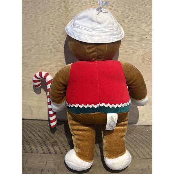 Vintage Target Gingerbread Boy Girl Set Plush 13" Christmas Doll 1990 Commonwea - Picture 3 of 8